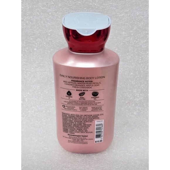 Winter Candy Apple Body Lotion Bath & Body Works Daily Nourishing 24 Hr Moisture - Picture 2 of 2